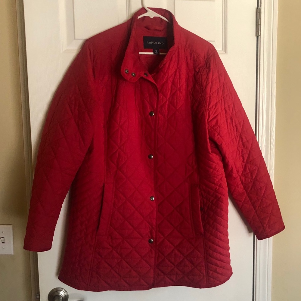 Lands End Quilted Coat
